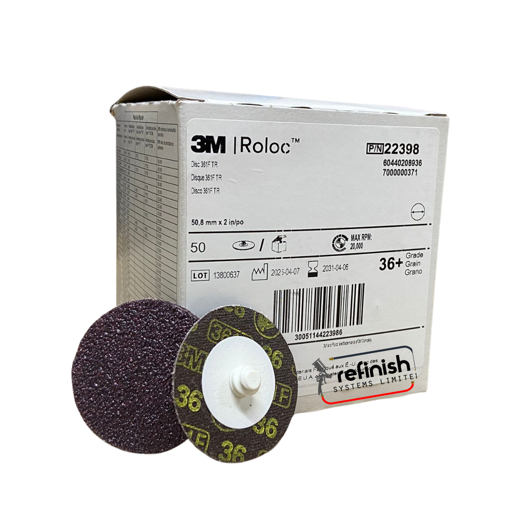 3m Roloc System 3M Roloc Fibre Disc Range (50) - 50mm | Refinish Systems Ltd
