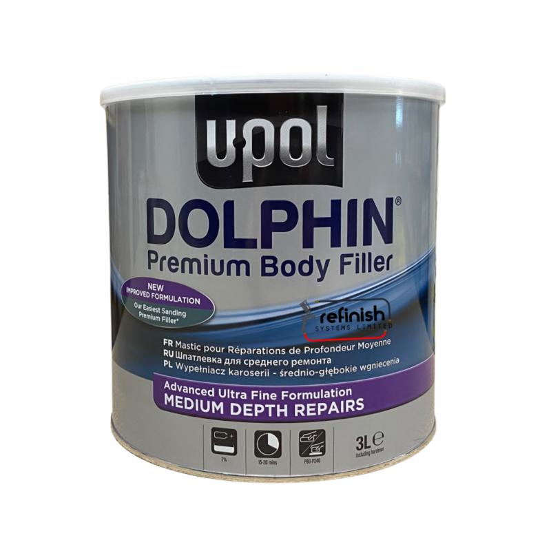 UPOL Dolphin Medium Fill Body Filler - 3L | Refinish Systems Ltd