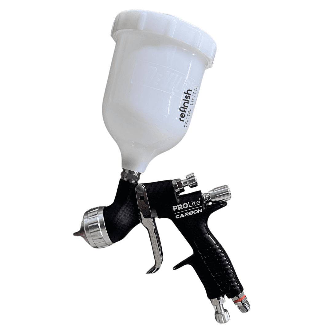 Devilbiss GPG Gravity HVLP & High Efficiency Gun Kit - PR10 & PR30 Air Cap 1 8mm 2 0mm Nozzles 900ml Aluminum Cup No Gauge